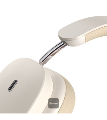 Picture of Baseus Bowie H1 Noise-Cancelling Wireless Headphones Rice White 