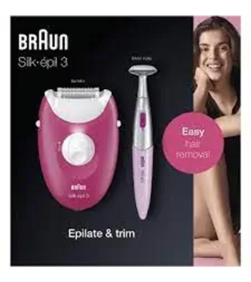 Buy Braun Silk-Epil 3 SE3-420 Epilator Bikini Trimmer For Women Online