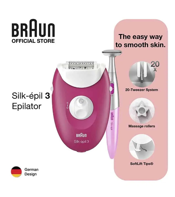 Buy Braun Silk-Epil 3 SE3-420 Epilator Bikini Trimmer For Women Online