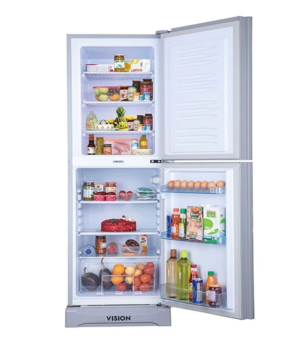 Buy VISION Glass Door Refrigerator RE-217 Liter Purple Peony Top Mount at Best Price In Bangladesh