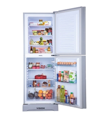 Buy VISION Glass Door Refrigerator RE-356 Liter Red Flower Top Mount at Best Price In Bangladesh