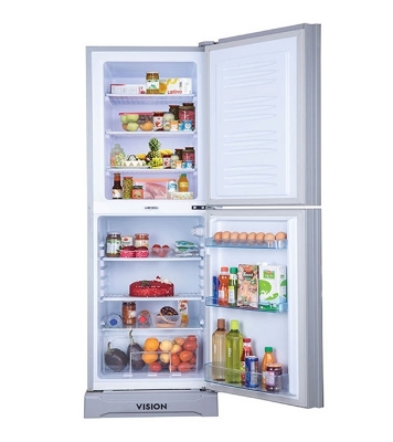 Buy VISION Glass Door Refrigerator RE-217 Liter Digital Blue Flower Top Mount at Best Price In Bangladesh