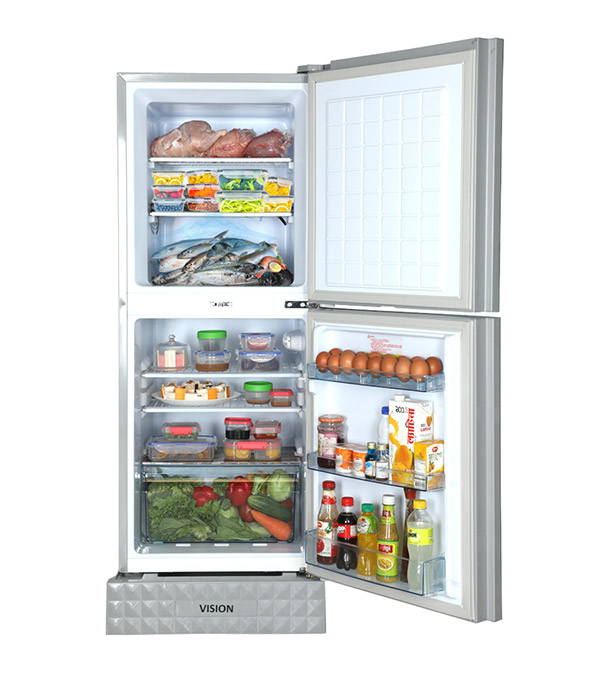 Buy VISION Glass Door Refrigerator RE-180 Liter Black Top Mount at Best Price In Bangladesh