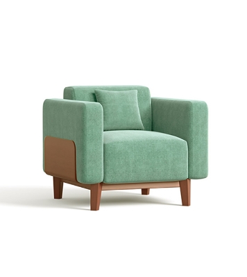 Buy Regal Wooden Single Sofa Vienna Wooden Single Sofa I SSC-367-3-1-20-FABRIC-2140 at Best Price in Bangladesh