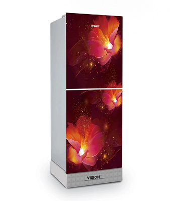 Buy VISION Glass Door Refrigerator RE-222L Red Flower Super Online at Best Price