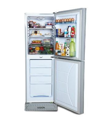 Picture of VISION Glass Door Refrigerator RE-238L Dahlia Red Bottom Mount