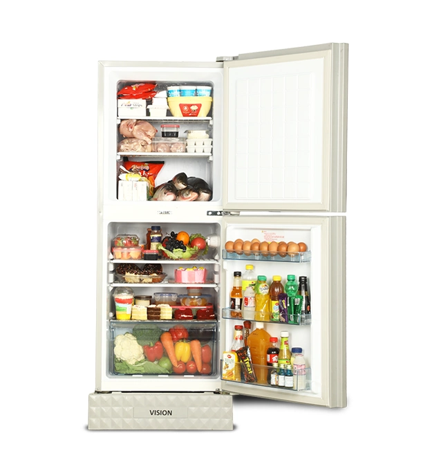 Picture of VISION Glass Door Refrigerator RE-222 Litre Lily Orange Top Mount 
