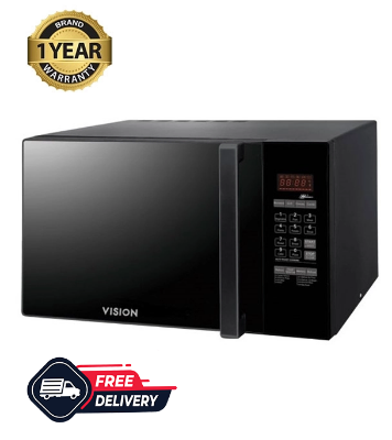 Picture of VISION Micro Oven VSM 30 Liter Rotisserie Convention and Grill Option, Mirror Glass Door with Touch & Press Control, 10 Microwave Power Levels Black