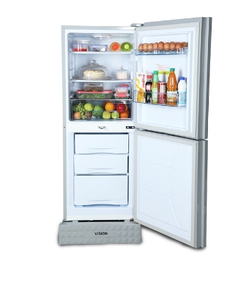 Picture of VISION Glass Door Bottom Mount Refrigerator RE-185 Liter Purple Peony 