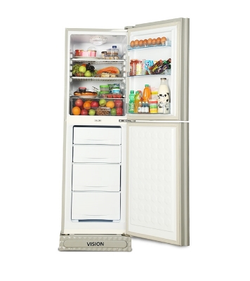 Picture of VISION Glass Door Bottom Mount Refrigerator RE-252 Liter Purple Peony 