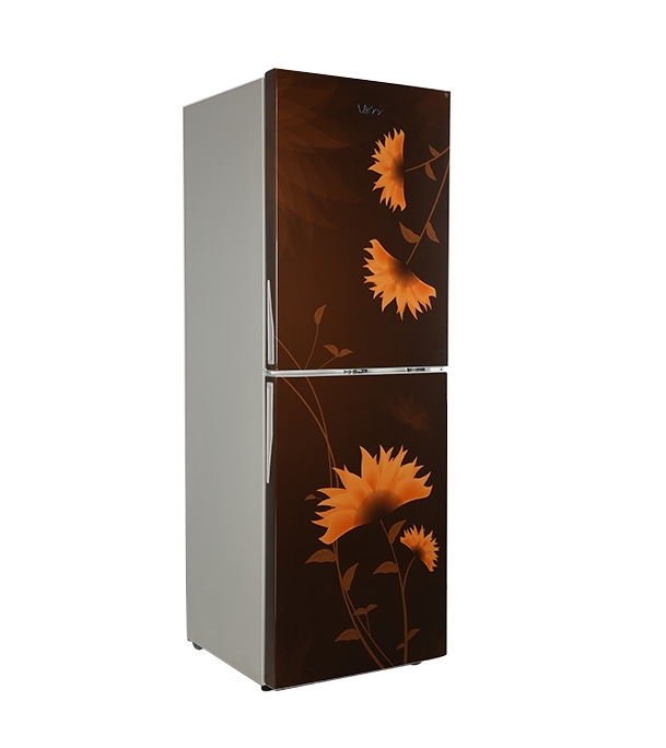 Picture of ViGO Refrigerator RE-252 L Lotus Flower Brown Bottom Mount