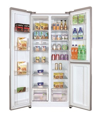Picture of VISION Glass Door Refrigerator Side By Side Inverter SHR 566 Liter
