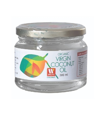 Buy Wichy Organic Raw-Extra Virgin Coconut Oil 300 ml  Online