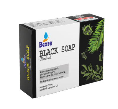 Picture of Black Soap, Organic Black Soap (কালো সাবান,  অর্গানিক কালো সাবান ) -100gm