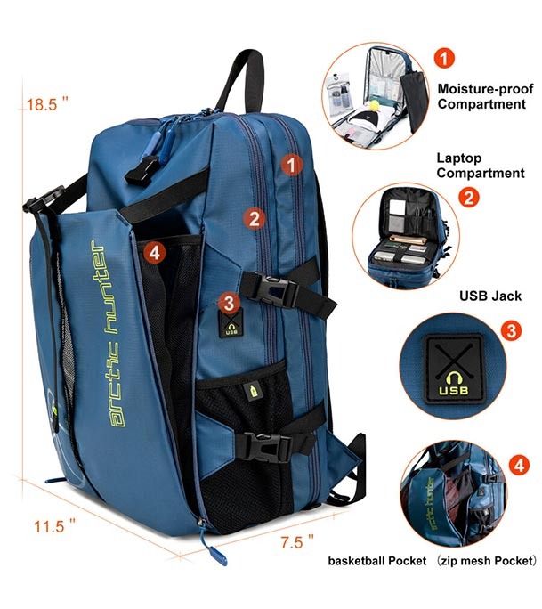 Picture of Arctic Hunter Sports Multi Functional Large Capacity Backpack 