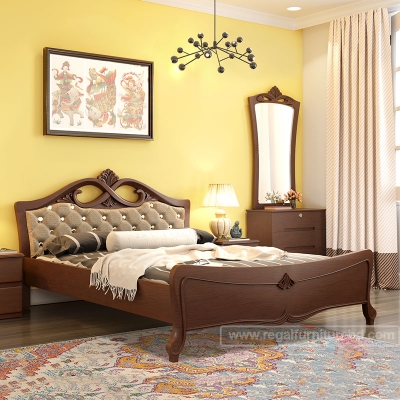 Buy Regal Juliana Wooden King Bed BDH-343-3-1-20 at Best Price In Bangladesh