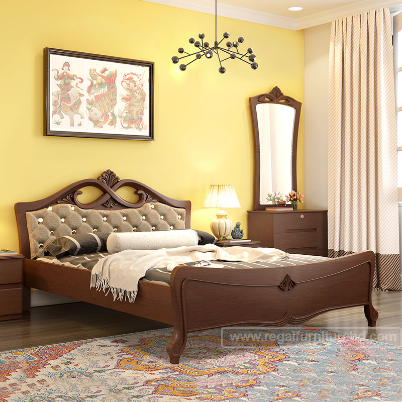 Buy Regal Juliana Wooden King Bed BDH-343-3-1-20 at Best Price In Bangladesh