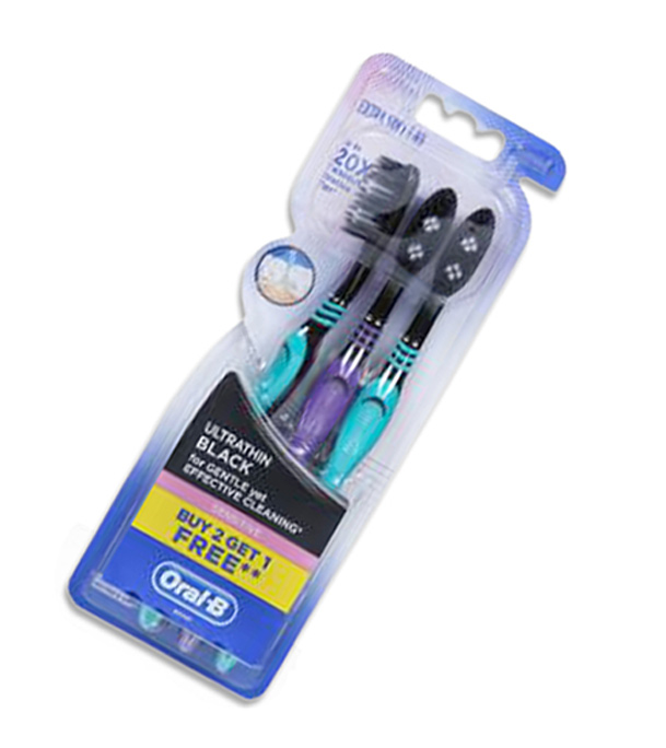 Picture of Oral-B Charcoal Toothbrush Combo (B2G1)
