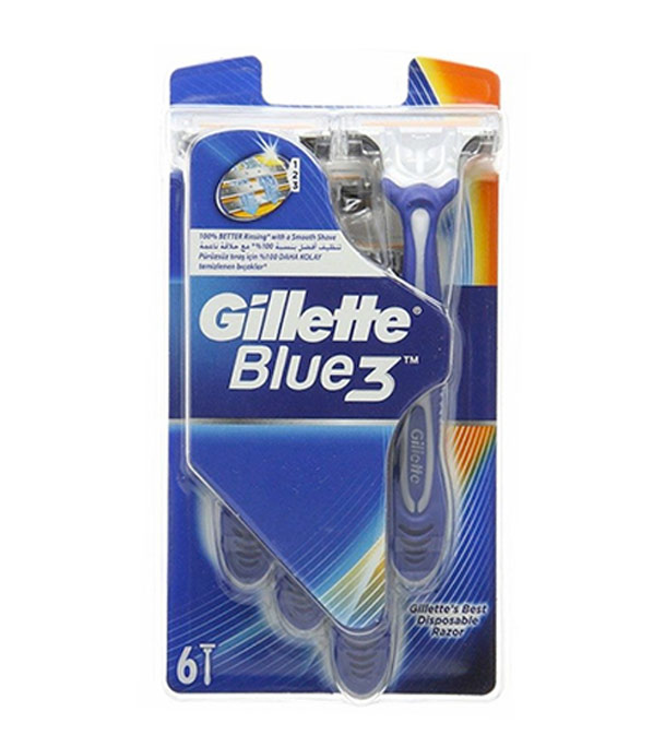 Picture of Gillette Blue 3 Sensitive Razor Combo Pack 6pcs