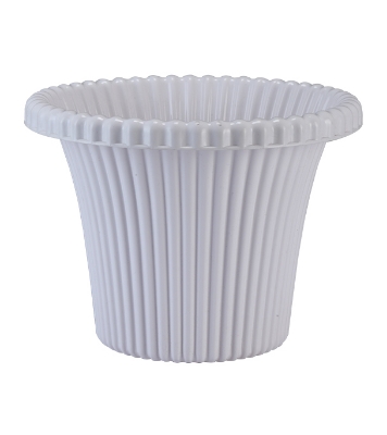 Buy Daisy Flower Tub with Tray 12" White TEL at Best Price In Bangladesh