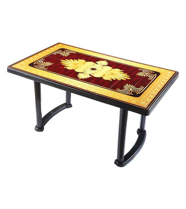 Buy 6 Seated Square Table Print Black P/L Gardinal TEL at Best Price In Bangladesh