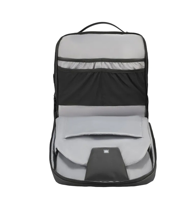 MR9111X Black Backpack. USB charging port, padded strap. For 15.6" laptop and tablet
