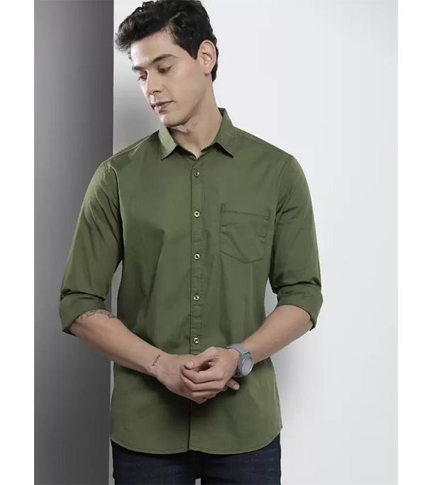 Men's Full Sleeve Casual Shirt Brown at Best Price In Bangladesh
