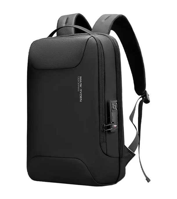 Buy MR9111X Black Backpack. USB charging port, padded strap. For 15.6" laptop and tablet 