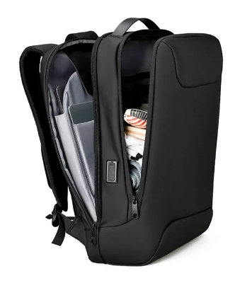 Buy MR9111X Black Backpack. USB charging port, padded strap. For 15.6" laptop and tablet 