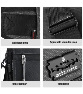 Arctic Hunter Mens Sling Bag, Messenger Bag for Men 5 Pockets Office Travel