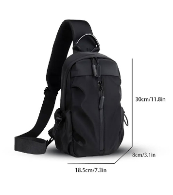 Crossbody Single Shoulder Black Bag by Fashion