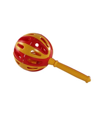 Picture of Hand Bell Jhunjhuni With LED - Red & White