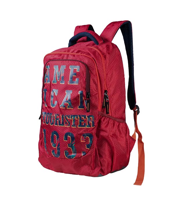 School College and Traveling Red Backpack