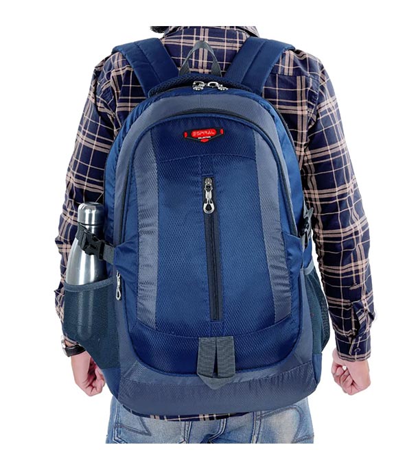 Buy Traveling & Hiking Navy Blue Backpack by Espiral Online