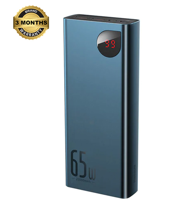 Buy Baseus Adaman Metal Digital Display Quick Charge Power Bank 20000mAh 65W Black at Best Price in Bangladesh