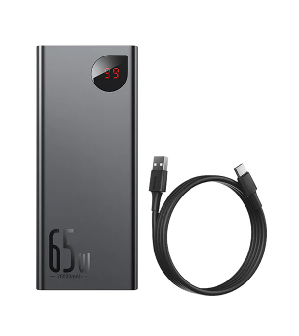 Buy Baseus Adaman Metal Digital Display Quick Charge Power Bank 20000mAh 65W Black at Best Price in Bangladesh