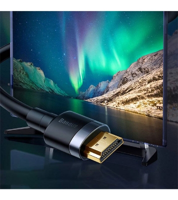 Buy Baseus Cafule 4KHDMI Male To 4KHDMI Male Adapter Cable 3m Black CADKLF-G01 Online