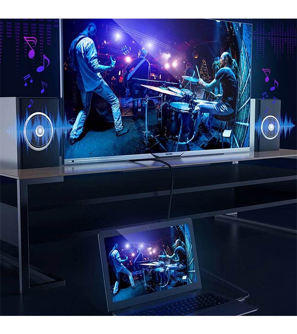 Buy Baseus Cafule 4KHDMI Male To 4KHDMI Male Adapter Cable 3m Black CADKLF-G01 Online