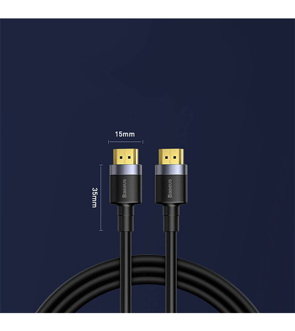 Buy Baseus Cafule 4KHDMI Male To 4KHDMI Male Adapter Cable 3m Black CADKLF-G01 Online