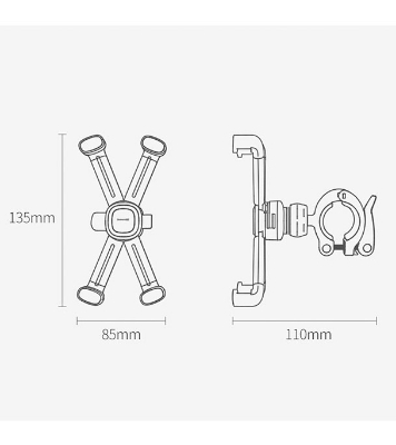 Baseus Quick to take cycling Holder (Applicable for bicycle and Motorcycle）Black