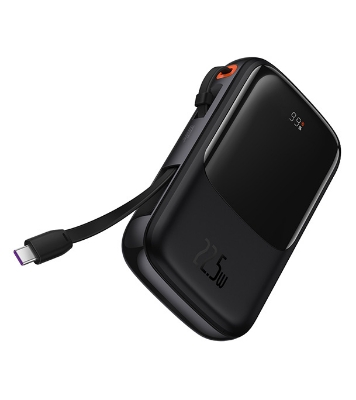 Baseus Qpow Pro Digital Display Fast Charge Power Bank 10000mAh 22.5W Type-C Edition Black