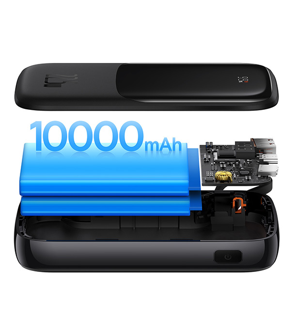 Baseus Qpow Pro Digital Display Fast Charge Power Bank 10000mAh 22.5W Type-C Edition Black