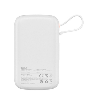 Baseus Qpow Pro Digital Display Fast Charge Power Bank 10000mAh 22.5W Type-C Edition White