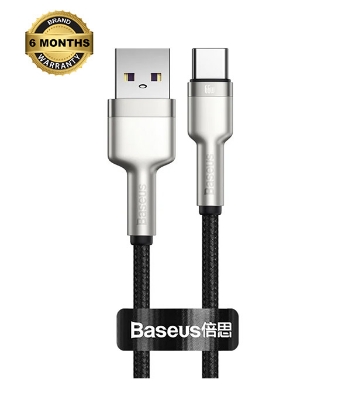 Baseus Cafule Series Metal Data Cable USB to Type-C 66W 0.25m Black