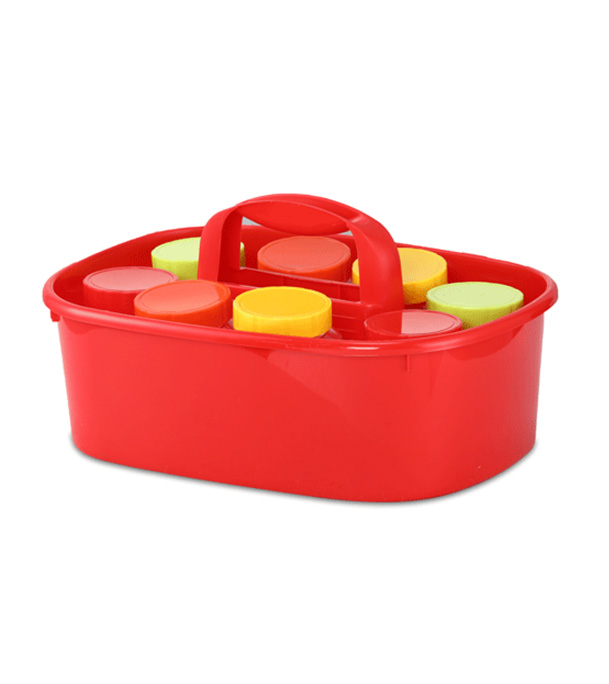 Buy Moving Basket With Noha Jar - Red Online at Best Price