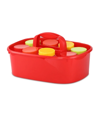 Buy Moving Basket With Noha Jar - Red Online at Best Price