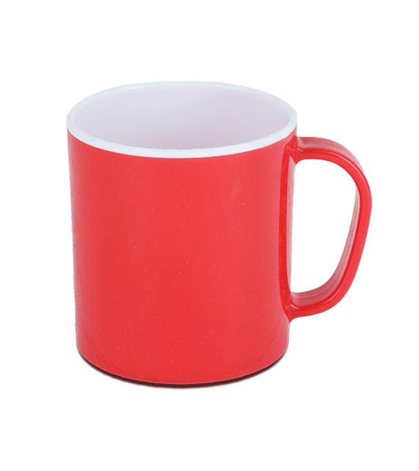 Buy Two Color Coffee Mug 350 ML - White & Trans Pink Online at Best Price