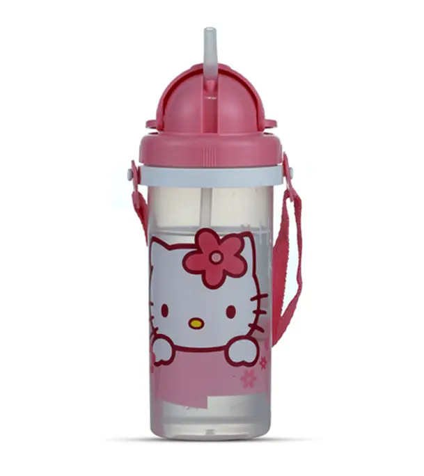 Buy Pretty Water Bottle With Belt 400 ML - Blue Online