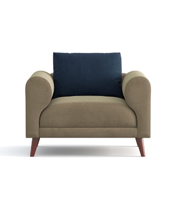 Regal WOODEN SINGLE SOFA- TOKYO SSC-368-3-1-20 (Fabric- 2161+2166)