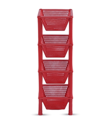 Buy Vegetable Rack 4 Step - Red Online at Best Price Online at Best Price